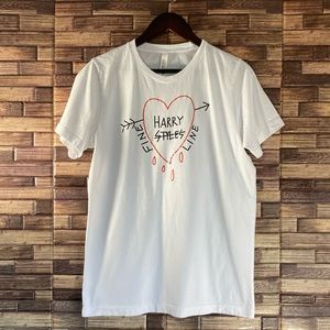 Harry Styles Inspired Fine Line Tshirt White Bella Canvas Medium White T Shirt